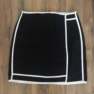 River Island Wrap Skirt with Contrast Edge